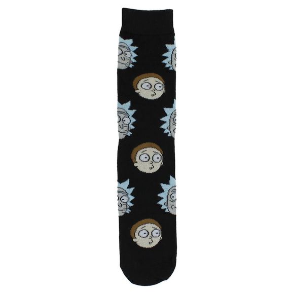 Rick and Morty Men's Casual Crew Socks, 6-Pack, Size 8-12 - Picture 7 of 8
